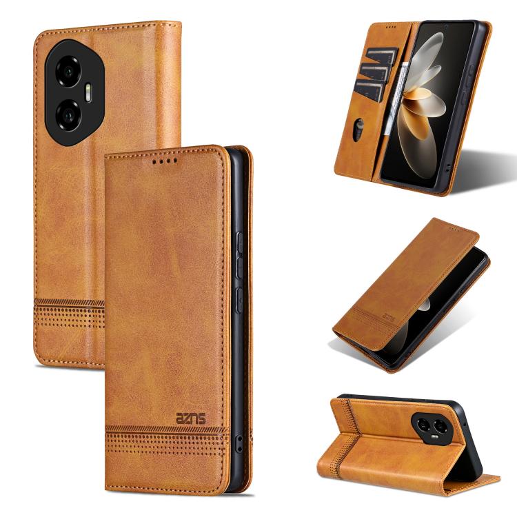AZNS Magnetic Calf Texture Flip Leather Phone Case, For Honor 300 Ultra, For Honor 300 Pro, For Honor 300, For Honor Magic7 Pro