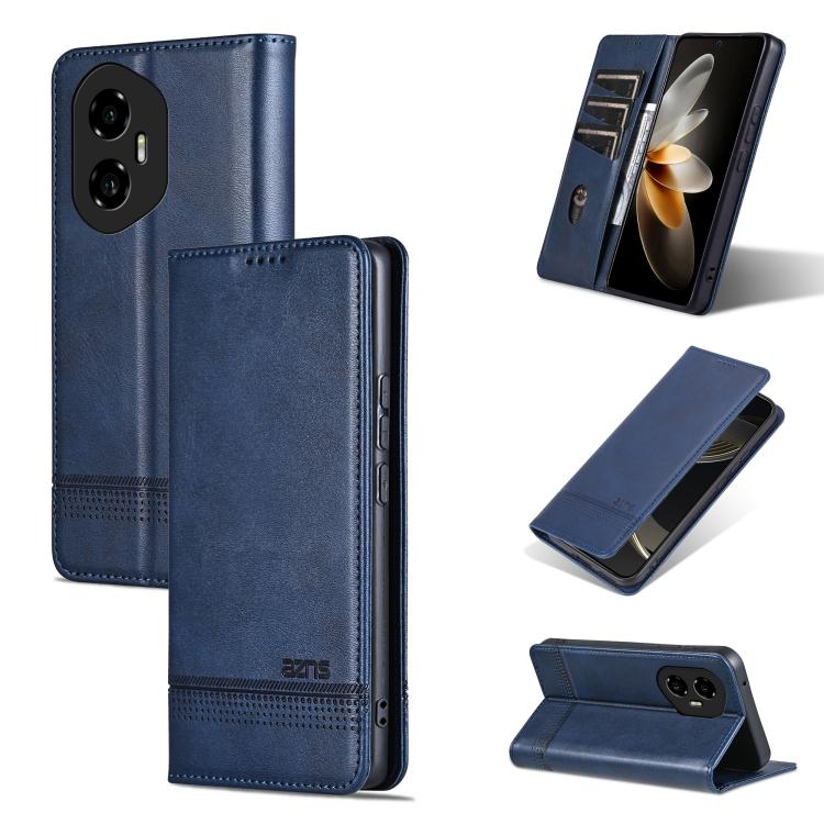 AZNS Magnetic Calf Texture Flip Leather Phone Case, For Honor 300 Ultra, For Honor 300 Pro, For Honor 300, For Honor Magic7 Pro