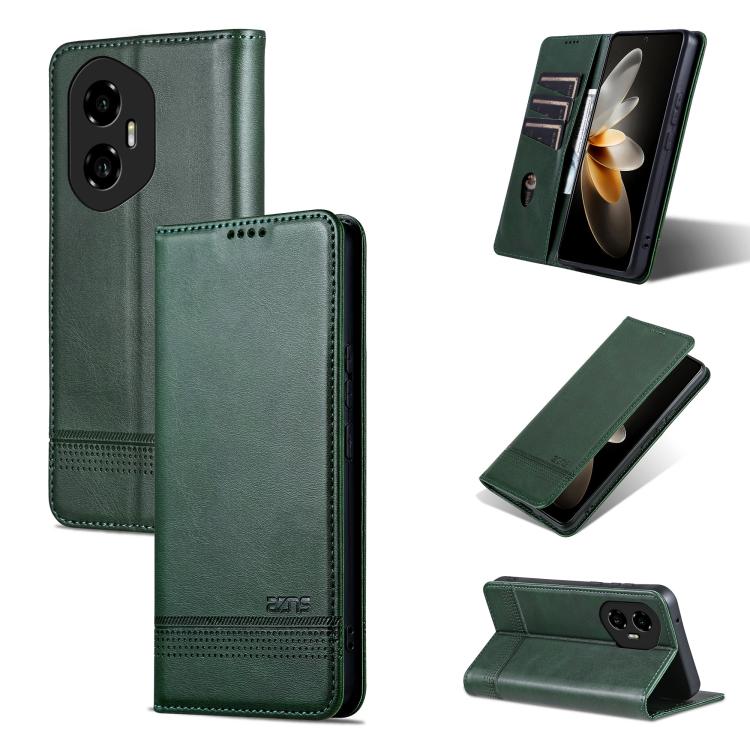 AZNS Magnetic Calf Texture Flip Leather Phone Case, For Honor 300 Ultra, For Honor 300 Pro, For Honor 300, For Honor Magic7 Pro