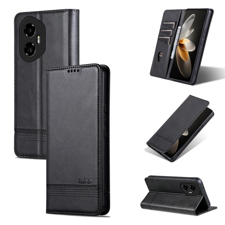 AZNS Magnetic Calf Texture Flip Leather Phone Case, For Honor 300 Ultra, For Honor 300 Pro, For Honor 300, For Honor Magic7 Pro