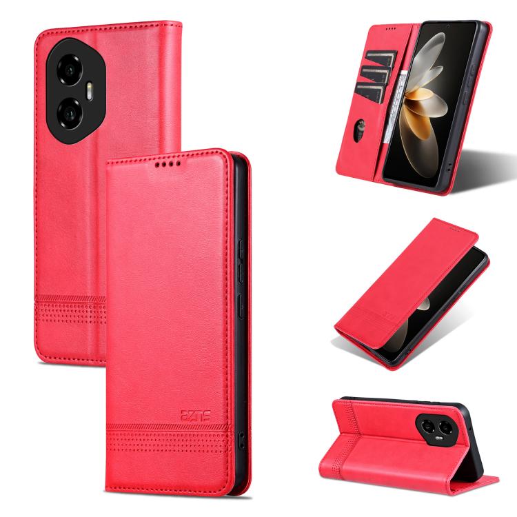 AZNS Magnetic Calf Texture Flip Leather Phone Case, For Honor 300 Ultra, For Honor 300 Pro, For Honor 300, For Honor Magic7 Pro