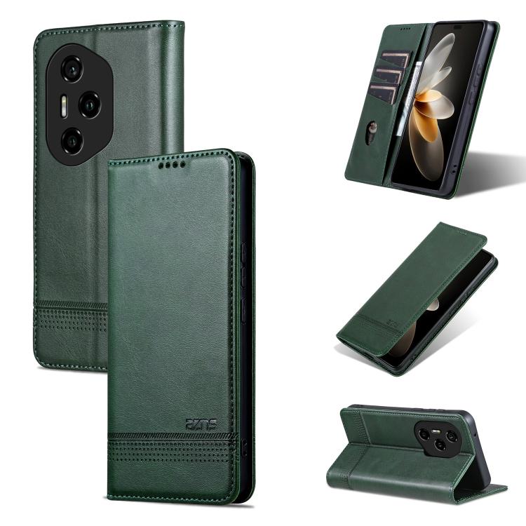 AZNS Magnetic Calf Texture Flip Leather Phone Case, For Honor 300 Ultra, For Honor 300 Pro, For Honor 300, For Honor Magic7 Pro
