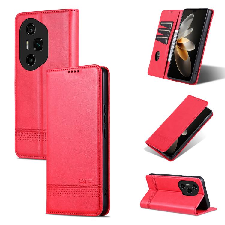 AZNS Magnetic Calf Texture Flip Leather Phone Case, For Honor 300 Ultra, For Honor 300 Pro, For Honor 300, For Honor Magic7 Pro
