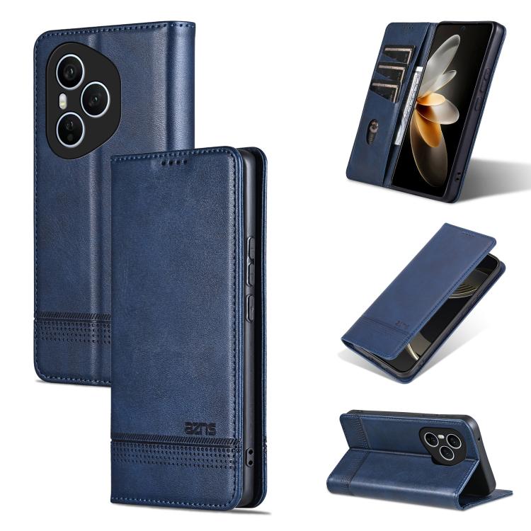 AZNS Magnetic Calf Texture Flip Leather Phone Case, For Honor X70 5G, For Honor 400 Pro 5G Global 160.8mm, For Honor Play 60, For Honor 400 Global 156.5mm