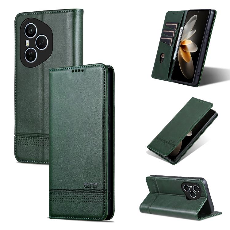 AZNS Magnetic Calf Texture Flip Leather Phone Case, For Honor X70 5G, For Honor 400 Pro 5G Global 160.8mm, For Honor Play 60, For Honor 400 Global 156.5mm