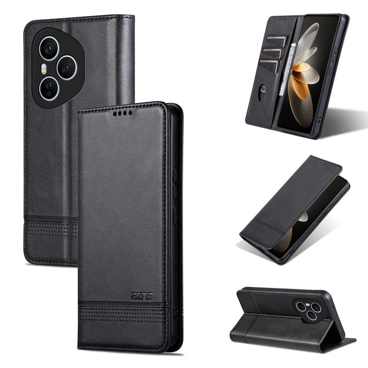 AZNS Magnetic Calf Texture Flip Leather Phone Case, For Honor X70 5G, For Honor 400 Pro 5G Global 160.8mm, For Honor Play 60, For Honor 400 Global 156.5mm