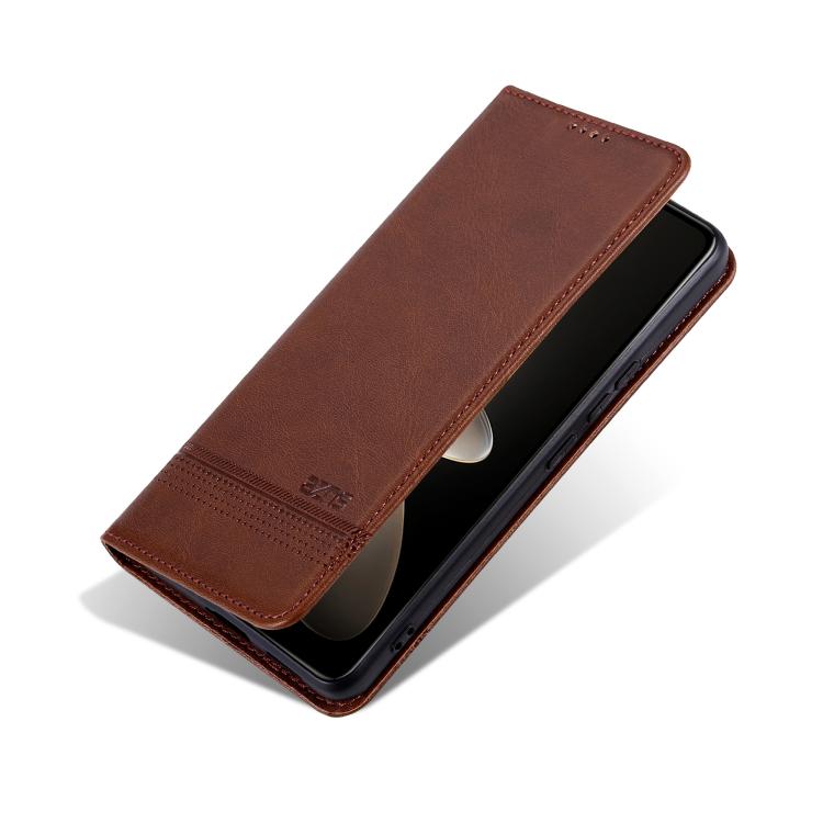 AZNS Magnetic Calf Texture Flip Leather Phone Case, For Honor X70 5G, For Honor 400 Pro 5G Global 160.8mm, For Honor Play 60, For Honor 400 Global 156.5mm