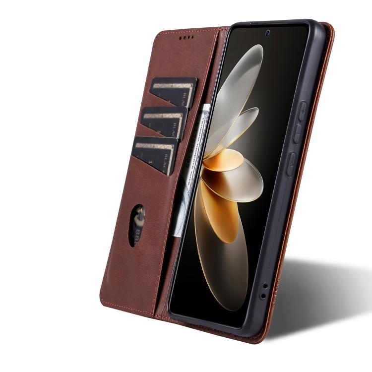 AZNS Magnetic Calf Texture Flip Leather Phone Case, For Honor X70 5G, For Honor 400 Pro 5G Global 160.8mm, For Honor Play 60, For Honor 400 Global 156.5mm