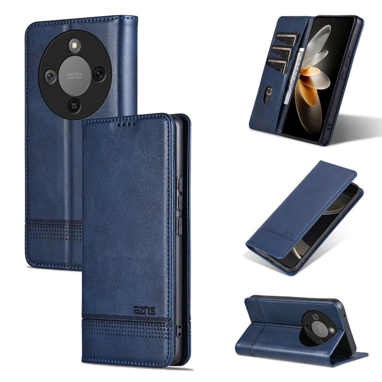 AZNS Magnetic Calf Texture Flip Leather Phone Case, For Honor X70 5G, For Honor 400 Pro 5G Global 160.8mm, For Honor Play 60, For Honor 400 Global 156.5mm