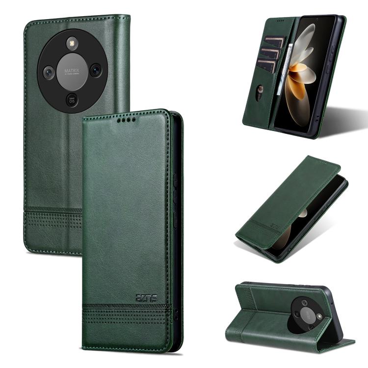 AZNS Magnetic Calf Texture Flip Leather Phone Case, For Honor X70 5G, For Honor 400 Pro 5G Global 160.8mm, For Honor Play 60, For Honor 400 Global 156.5mm