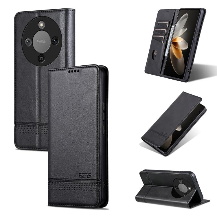AZNS Magnetic Calf Texture Flip Leather Phone Case, For Honor X70 5G, For Honor 400 Pro 5G Global 160.8mm, For Honor Play 60, For Honor 400 Global 156.5mm