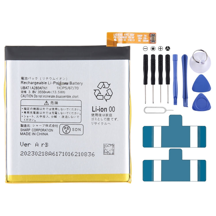 For Sharp AQUOS R2 zero 1 SH-03K Battery Replacement UBATIA286AFN2, For INFOCIS veken M680 M535 HE306, For Sharp R1, For Sharp Aquos S3 FS8032, For Sharp AQUOS 704Sh, For Sharp AQUOS R3 808SH SH-04L SHV44 SH-R10, For Sharp AQUOS R2 zero 1 SH-03K       ...