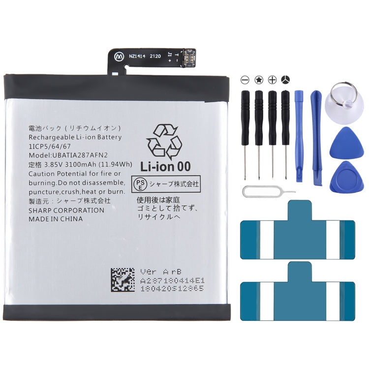 For Sharp AQUOS R2 zero 1 SH-03K Battery Replacement UBATIA286AFN2, For INFOCIS veken M680 M535 HE306, For Sharp R1, For Sharp Aquos S3 FS8032, For Sharp AQUOS 704Sh, For Sharp AQUOS R3 808SH SH-04L SHV44 SH-R10, For Sharp AQUOS R2 zero 1 SH-03K       ...