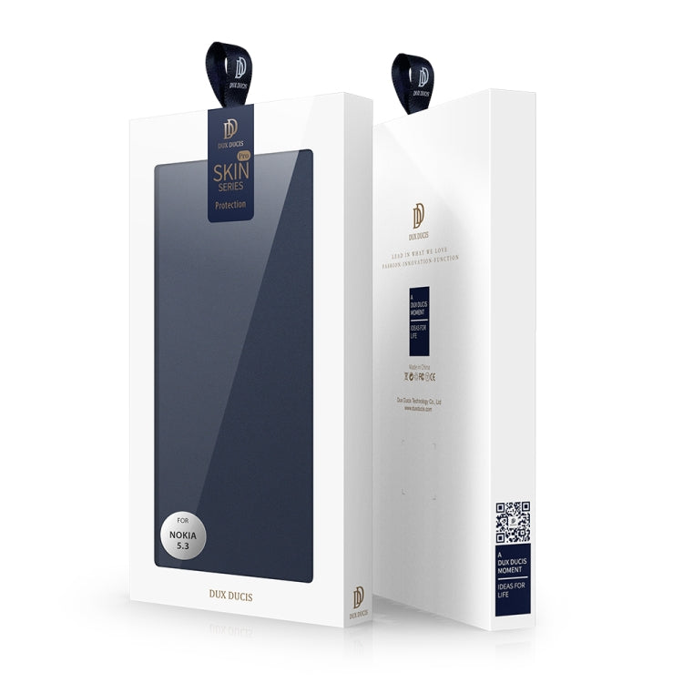 DUX DUCIS Skin Pro Series Horizontal Flip PU + TPU Leather Case, with Holder & Card Slots, For Nokia 5.3