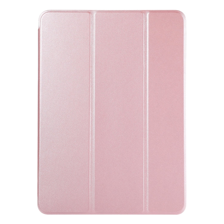 Horizontal Flip Ultra-thin Double-sided Clip Without Magnetic PU Leather Case With Three-folding Holder & Sleep / Wake-up Function, For iPad Pro 11 inch (2020) / Pro 11 2018 / Air 2020 10.9