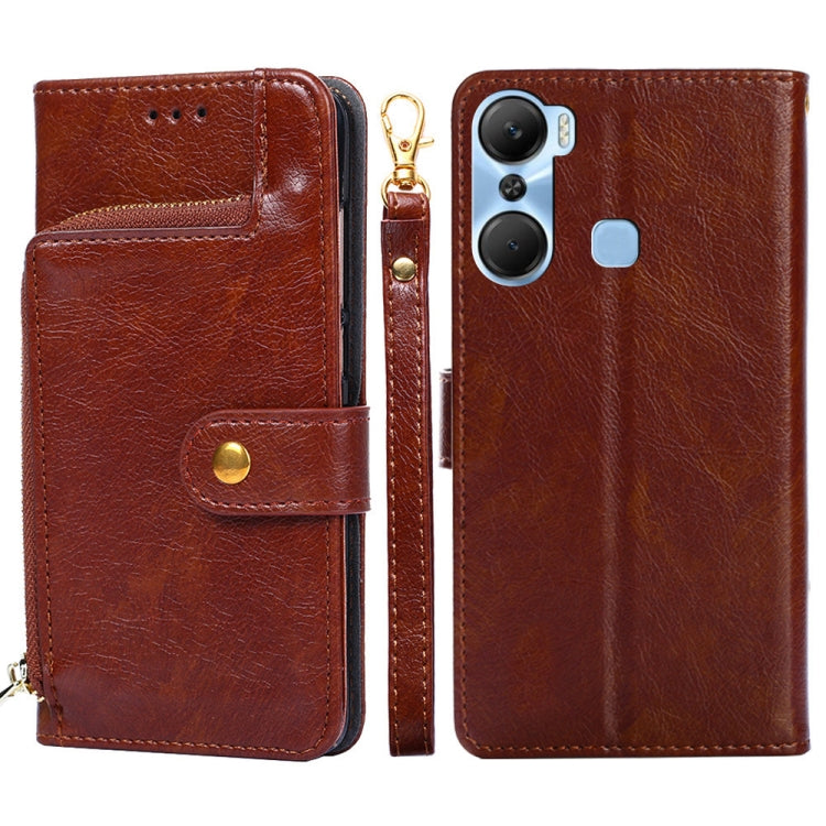 Zipper Bag Leather Phone Case, For Infinix Hot 12 Pro, For Infinix Hot 12i, For Infinix Hot 20i, For Infinix Note 11, For Infinix Smart 7, For Infinix Zero 20