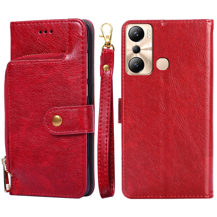 Zipper Bag Leather Phone Case, For Infinix Hot 12 Pro, For Infinix Hot 12i, For Infinix Hot 20i, For Infinix Note 11, For Infinix Smart 7, For Infinix Zero 20