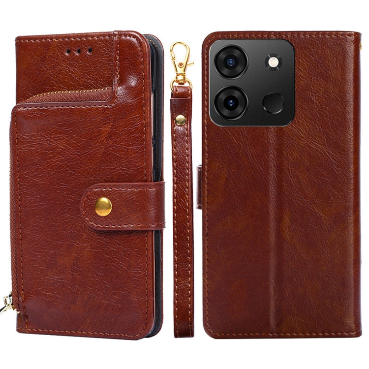 Zipper Bag Leather Phone Case, For Infinix Hot 12 Pro, For Infinix Hot 12i, For Infinix Hot 20i, For Infinix Note 11, For Infinix Smart 7, For Infinix Zero 20