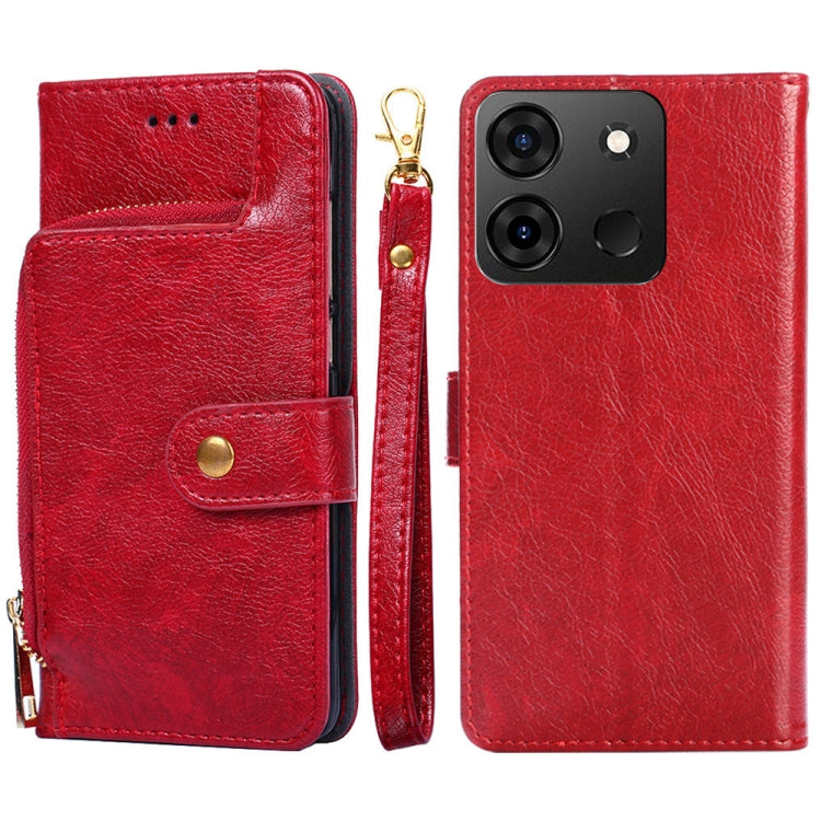 Zipper Bag Leather Phone Case, For Infinix Hot 12 Pro, For Infinix Hot 12i, For Infinix Hot 20i, For Infinix Note 11, For Infinix Smart 7, For Infinix Zero 20