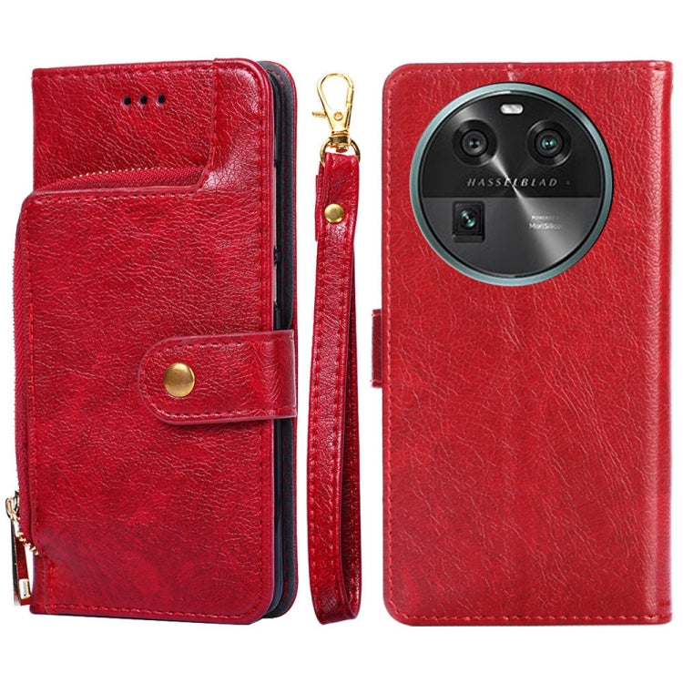 Zipper Bag Leather Phone Case, For Motorola Moto G Power 2023, For OPPO Find X6 5G, For OPPO Find X6 Pro 5G, For Realme C55 4G, For Realme GT Neo5, For Realme V30 5G / V30T