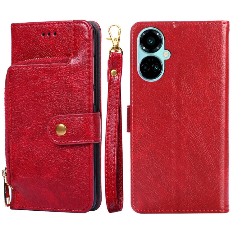 Zipper Bag Leather Phone Case, For Tecno Camon 19 / 19 Pro, For Tecno Pop 6 Pro, For Tecno Pova 4 Pro, For vivo S16e, For vivo Y100 5G, For Xiaomi Redmi Note 12 4G Global
