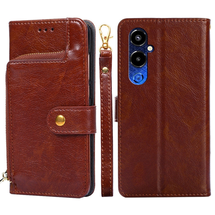 Zipper Bag Leather Phone Case, For Tecno Camon 19 / 19 Pro, For Tecno Pop 6 Pro, For Tecno Pova 4 Pro, For vivo S16e, For vivo Y100 5G, For Xiaomi Redmi Note 12 4G Global
