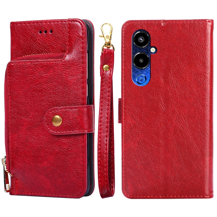Zipper Bag Leather Phone Case, For Tecno Camon 19 / 19 Pro, For Tecno Pop 6 Pro, For Tecno Pova 4 Pro, For vivo S16e, For vivo Y100 5G, For Xiaomi Redmi Note 12 4G Global