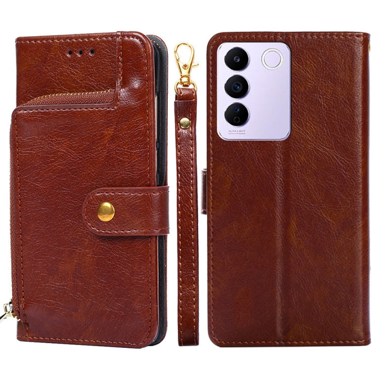 Zipper Bag Leather Phone Case, For Tecno Camon 19 / 19 Pro, For Tecno Pop 6 Pro, For Tecno Pova 4 Pro, For vivo S16e, For vivo Y100 5G, For Xiaomi Redmi Note 12 4G Global