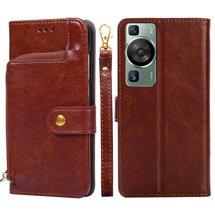 Zipper Bag Leather Phone Case, For Huawei P60 / P60 Pro, For Rakuten Big S, For Rakuten Hand 4G, For Nokia G22, For Honor Magic5, For Honor Magic5 Pro