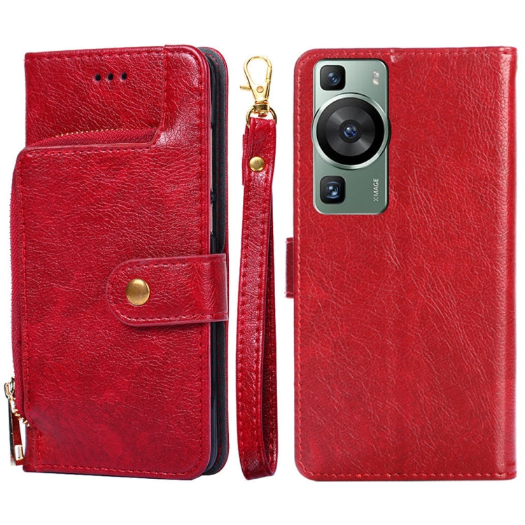 Zipper Bag Leather Phone Case, For Huawei P60 / P60 Pro, For Rakuten Big S, For Rakuten Hand 4G, For Nokia G22, For Honor Magic5, For Honor Magic5 Pro