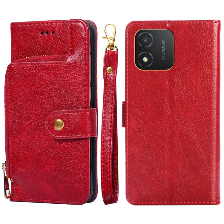 Zipper Bag Leather Phone Case, For Honor X5 4G, For Honor X40, For OnePlus Ace 2V 5G
