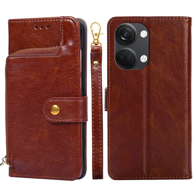 Zipper Bag Leather Phone Case, For Honor X5 4G, For Honor X40, For OnePlus Ace 2V 5G