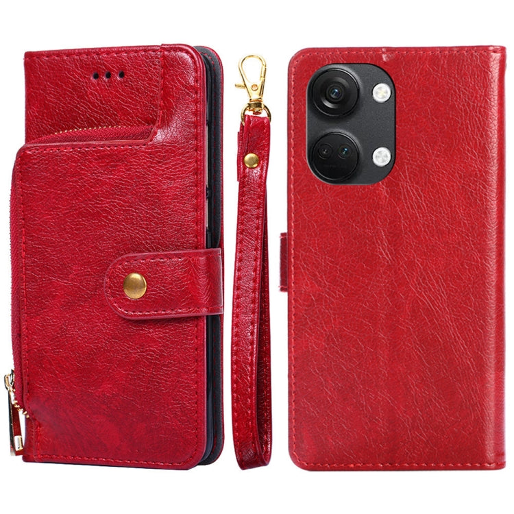Zipper Bag Leather Phone Case, For Honor X5 4G, For Honor X40, For OnePlus Ace 2V 5G