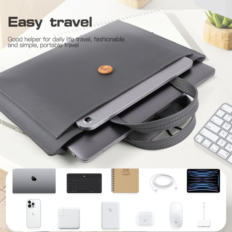 Universal Elastic Thread Button Portable Laptop Inner Bag, 13-14 inch, 15-16 inch