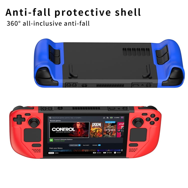GKK For Steam Deck Color Contrast Anti-fall Game Console Case, GKK Case(Red), GKK Case(Blue), GKK Case(Black)