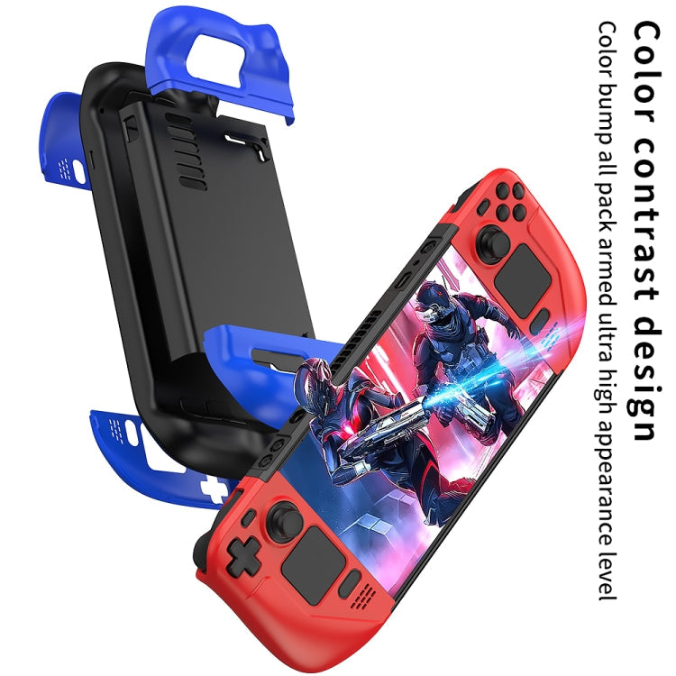 GKK For Steam Deck Color Contrast Anti-fall Game Console Case, GKK Case(Red), GKK Case(Blue), GKK Case(Black)