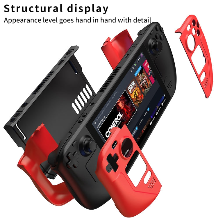 GKK For Steam Deck Color Contrast Anti-fall Game Console Case, GKK Case(Red), GKK Case(Blue), GKK Case(Black)