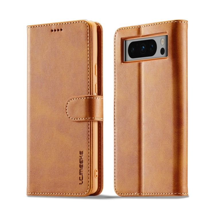 LC.IMEEKE Calf Texture Horizontal Flip Leather Case, For Google Pixel 8 Pro