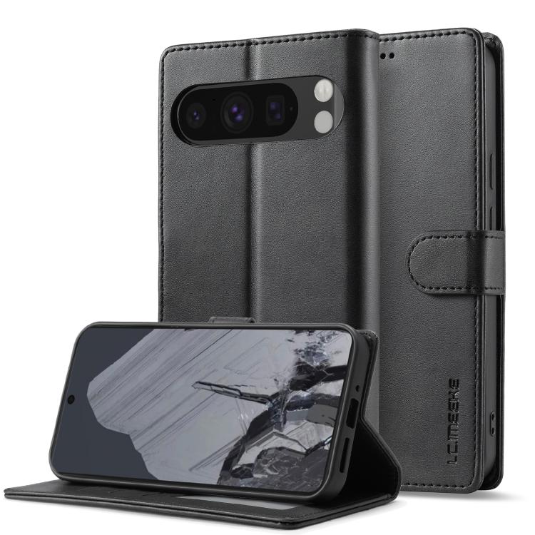 LC.IMEEKE Calf Texture Flip Leather Phone Case, For Google Pixel 10a, For Google Pixel 10 Pro XL, For Google Pixel 10 / 10 Pro, For Google Pixel 9a