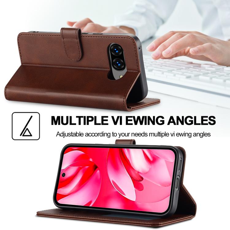 LC.IMEEKE Calf Texture Flip Leather Phone Case, For Google Pixel 10a, For Google Pixel 10 Pro XL, For Google Pixel 10 / 10 Pro, For Google Pixel 9a