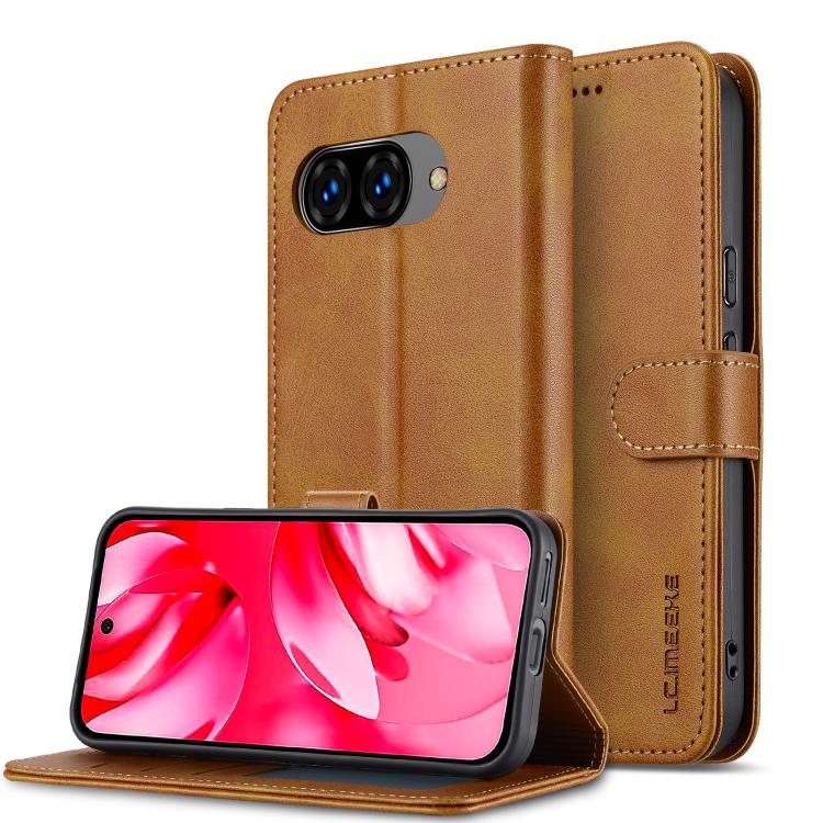 LC.IMEEKE Calf Texture Flip Leather Phone Case, For Google Pixel 10a, For Google Pixel 10 Pro XL, For Google Pixel 10 / 10 Pro, For Google Pixel 9a