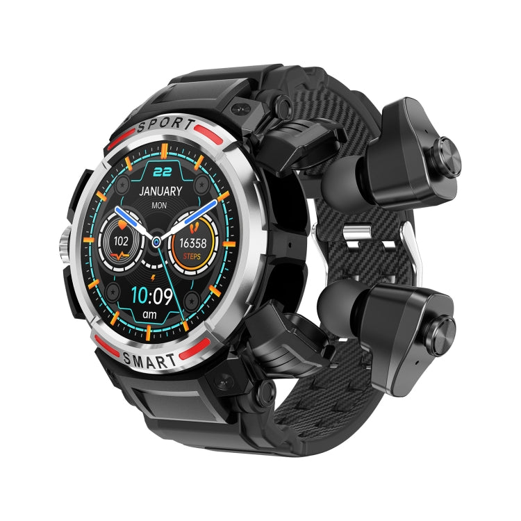 OVISEN T100 1.39 inch TFT Screen 2 in 1 Bluetooth Headset Smart Watch, Support Blood Oxygen Monitoring/Bluetooth Music