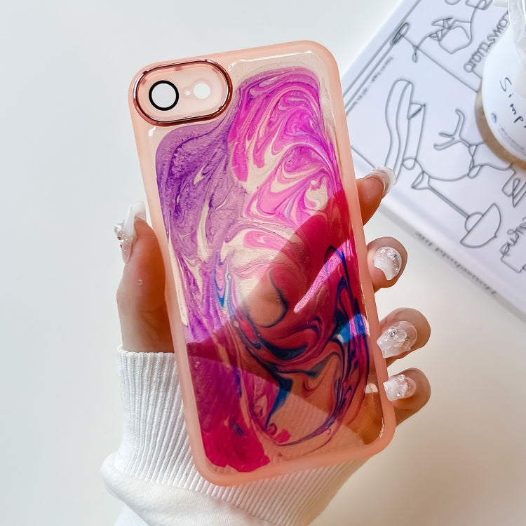 Oil Painting Electroplating TPU Phone Case, For iPhone 12 Pro Max, For iPhone 11 Pro, For iPhone 11 Pro Max, For iPhone SE 2022/2020 / 8 / 7