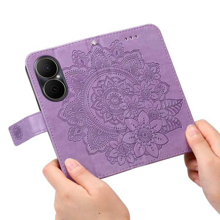 Seven-petal Flowers Embossing Leather Phone Case, For Huawei Enjoy 80, For Huawei nova 13 Pro, For Huawei nova 13 / nova 12, For Huawei Enjoy 70 Pro