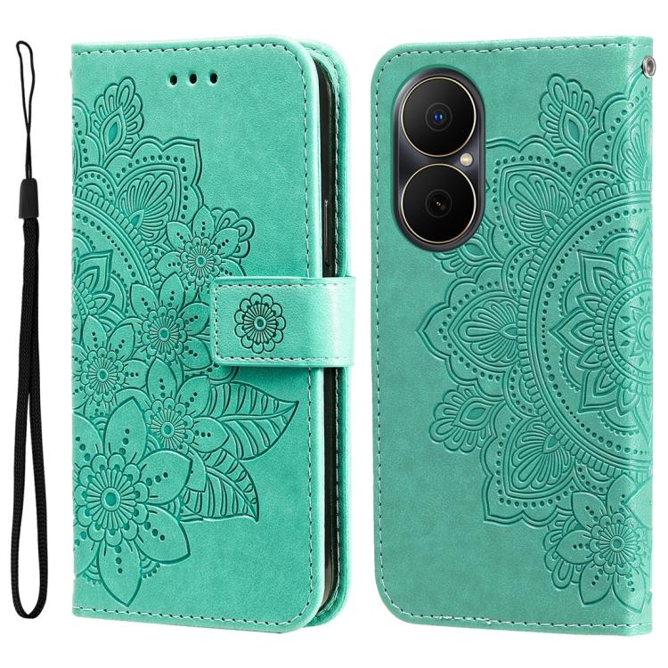 Seven-petal Flowers Embossing Leather Phone Case, For Huawei Enjoy 80, For Huawei nova 13 Pro, For Huawei nova 13 / nova 12, For Huawei Enjoy 70 Pro