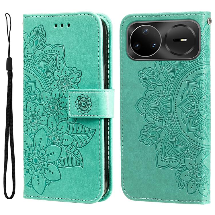 Seven-petal Flowers Embossing Leather Phone Case, For Huawei Enjoy 90 Pro Max 5G, For Huawei Enjoy 90 / Enjoy 90 Plus 5G, For Huawei Enjoy 80 Plus, For Huawei nova 15 Pro / nova 15 Ultra