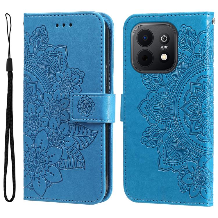 Seven-petal Flowers Embossing Leather Phone Case, For Huawei Enjoy 90 Pro Max 5G, For Huawei Enjoy 90 / Enjoy 90 Plus 5G, For Huawei Enjoy 80 Plus, For Huawei nova 15 Pro / nova 15 Ultra