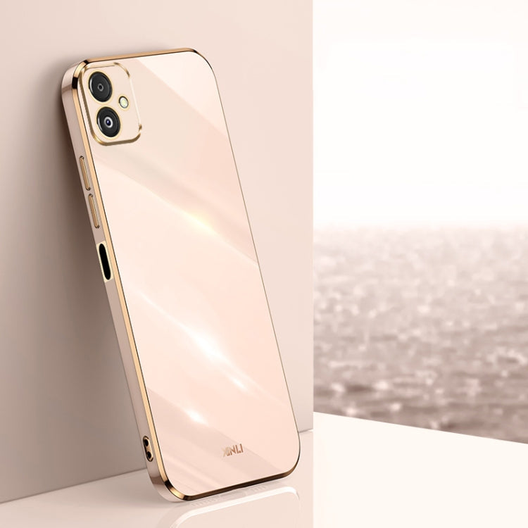 XINLI Straight Edge 6D Electroplate TPU Phone Case, For Samsung Galaxy F14 5G, For Samsung Galaxy M14 5G, For Samsung Galaxy A04e 4G