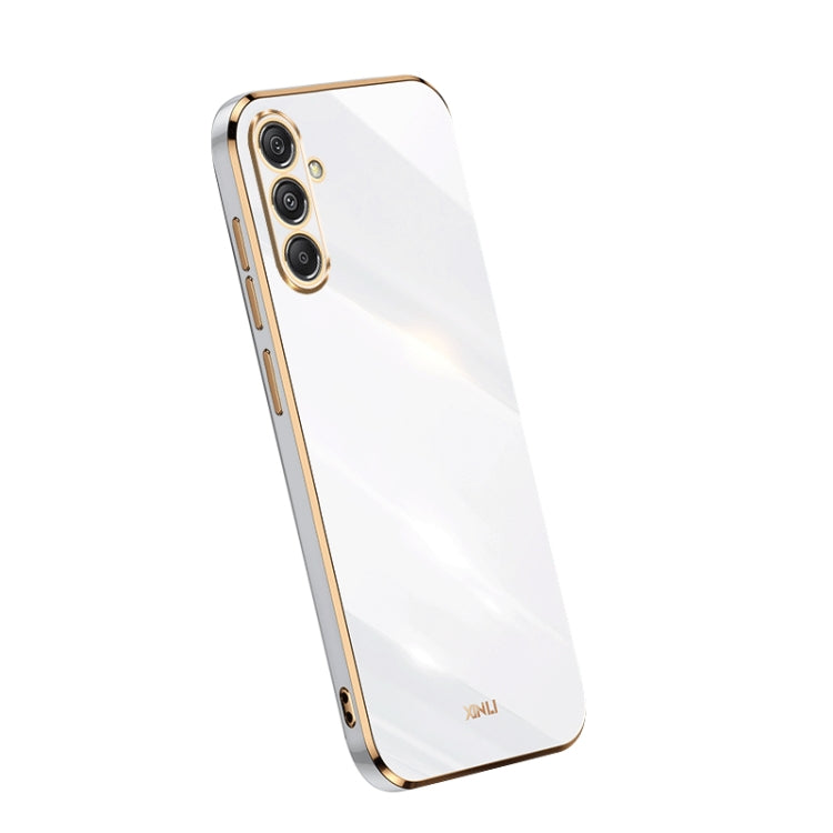XINLI Straight Edge 6D Electroplate TPU Phone Case, For Samsung Galaxy A25 5G, For Samsung Galaxy S23 FE 5G, For Samsung Galaxy M54 5G