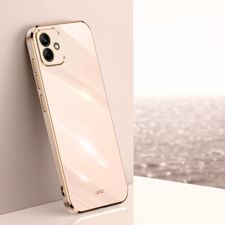 XINLI Straight Edge 6D Electroplate TPU Phone Case, For Samsung Galaxy A05, For Samsung Galaxy A05s, For Samsung Galaxy M34 5G